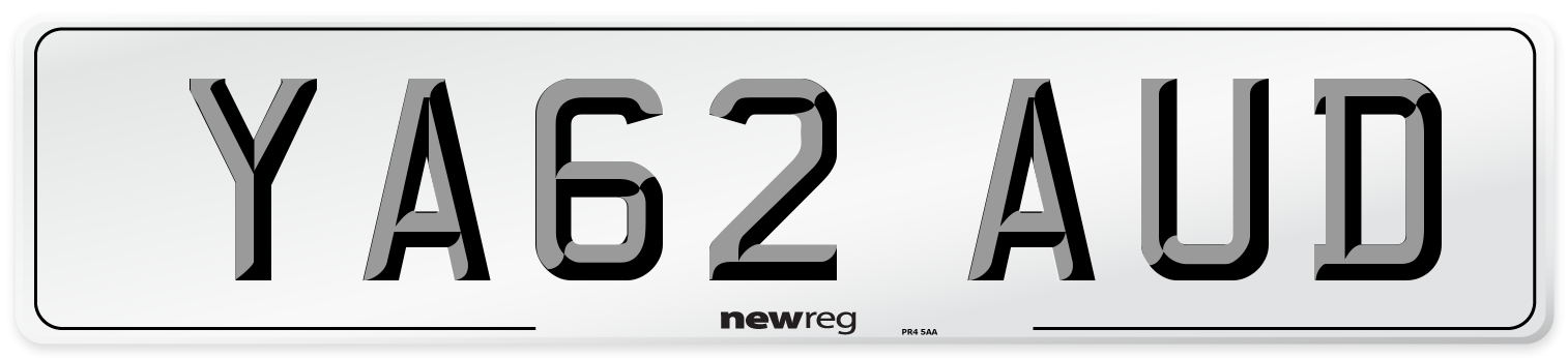 YA62 AUD Number Plate from New Reg